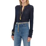 Шерстяной кардиган Chloé, синий - фото 4