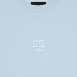 Футболка кроп с вышитым логотипом Givenchy, синий - фото 6