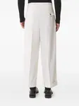 Брюки со складками Lanvin, белый - фото 4
