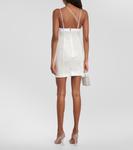 Мини-платье с вырезом Nensi Dojaka, White Glossy - фото 3