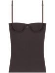 Топ на бретелях Courrèges, коричневый - фото