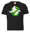 Футболка LOGOSHIRT Ghostbusters – Slime Logo, черный - фото