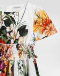 Хлопковое платье с короткими рукавами и цветочным принтом Dolce&Gabbana, мультиколор - фото 5
