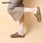 Закрытые тапочки для женщин XMISTUO, хаки - фото 6