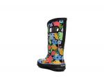 Ботинки Bogs Overlap Flowers Rain Boot - Kids', черный/мультиколор - фото 3