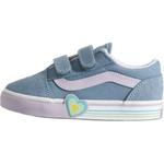 Old Skool Support низкие детские ботинки для малышей Vans, синий - фото
