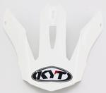 Шлем KYT strike eagle plain white helmet peak - фото