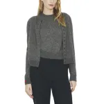 Вышитый кардиган Tory Burch, thunder cloud серый - фото 5