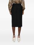 Moschino юбка-карандаш с боковым разрезом, черный - фото 4