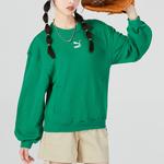 Свитер graphic sweatshirt 'green' Puma, зеленый - фото 3