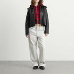 Кожаная куртка Сашира Samsøe Samsøe, черный - фото 4