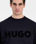 Мужская толстовка Dinex Oversized с логотипом Hugo Boss, BLACK - фото 2