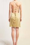 Мини-платье на бретельках цвета васаби LENA, цвет wasabi - фото 3