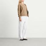 Вязаный джемпер с V-образным вырезом Entire Studios, Camel - фото 4