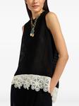 La DoubleJ топ La Scala с кружевом, черный - фото 2