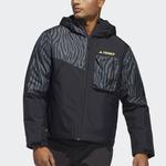 Стеганая куртка мужская черная Adidas, черный - фото 2