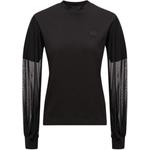 Mesh insert Long sleeve Sweatshirt Moncler, черный - фото