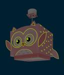 Детский потолочный светильник Dalber Kleine Eule, розовый - фото 4