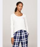 Кофта женская Tommy Hilfiger пижамная, белый - фото