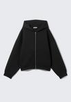 Толстовка Weekday OVERSIZED SCUBA ZIP HOODIE, Black - фото 6