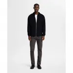 Толстовка Selected Emanuel Soft full zip, черный - фото 4