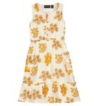 Платье из принтованного хлопка Mini Rodini, бежевый - фото
