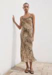 Платье Mango ANIMAL-MIDI, Beige - фото 4