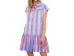 Cap Sleeve Mini In Cabana Pink Oliphant - фото 2