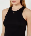 Топ slim fit Twin-Set, черный - фото 4