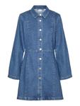 Платье-рубашка VERO MODA Hilja, синий деним - фото