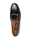 TOM FORD кожаные мокасины с эффектом крокодила, черный - фото 4