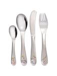 Детский набор столовых приборов, 4 предмета, PRINCESS, серебристый GRÄWE - фото