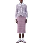 Куртка Check Pattern Buttoned Tweed Jacket THOM BROWNE, мультиколор - фото 5