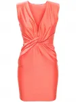 Платье мини с драпировкой Amen, оранжевый - фото