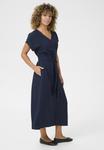 Повседневное платье CRVENTA WITH POCKETS Cream, темно-синий - фото 2