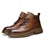 Мужские ботинки Martin черно-коричневые Romon - фото 10