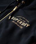Толстовка с капюшоном на молнии Superdry, темно-синий - фото 5