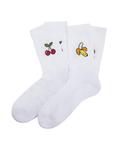 Носки 2-Pack Organic Cotton Patch Socks 8 By Yoox, белый - фото
