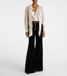 Туфли-лодочки Leonie с отделкой из кожи Chloé, Black Silver - фото 3