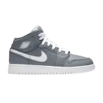Кроссовки Air Jordan 1 Mid BG 'Cool Grey', серый - фото