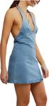 Платье Free People Trevi Denim Mini, Celestial Blue - фото 2