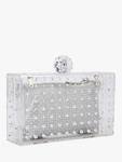 Cristallo клатч с декоративными элементами Carvela, Silver - фото 3