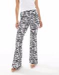 Леггинсы Noisy May Petite клеш с принтом зебры - фото 2
