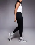 4505 Черные леггинсы для бега с активной завязкой на талии и карманом для телефона Curve Icon - фото 5