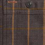 Полосатая рубашка Double RL, коричневый - фото 7