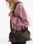 Большая кожаная сумка на плечо Explore Prada, коричневый - фото 2