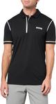 BOSS Мужская поло Paddytech Performance, Black Gloss - фото