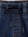 Детские удобные джинсы на шнурке Mango, Navy - фото 3