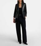 Кожаный блейзер Vince, Black - фото 2