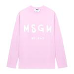 Футболка с длинным рукавом и принтом логотипа MSGM, зеленый - фото 2